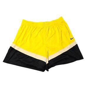 Nike Sz 2XL Yellow Dri-Fit Loose Fit Mid Length Basketball Shorts